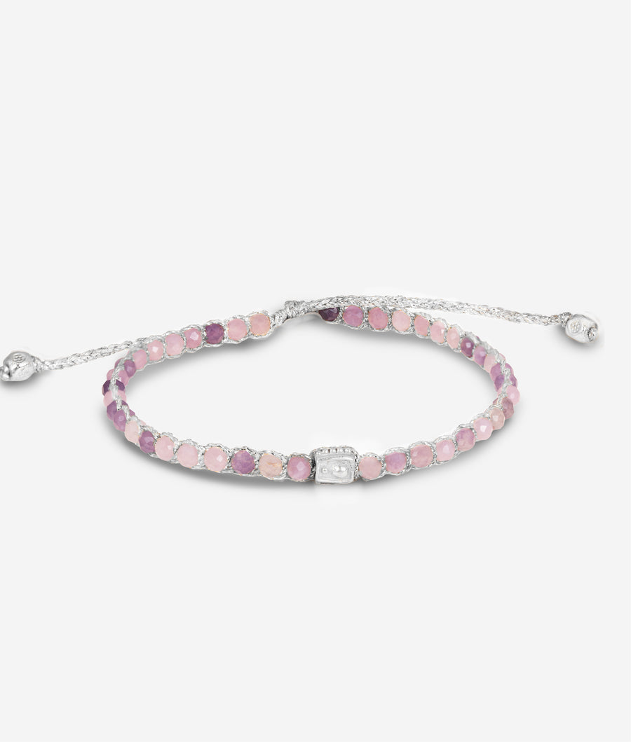 Lepidolite Bracelet | Silver