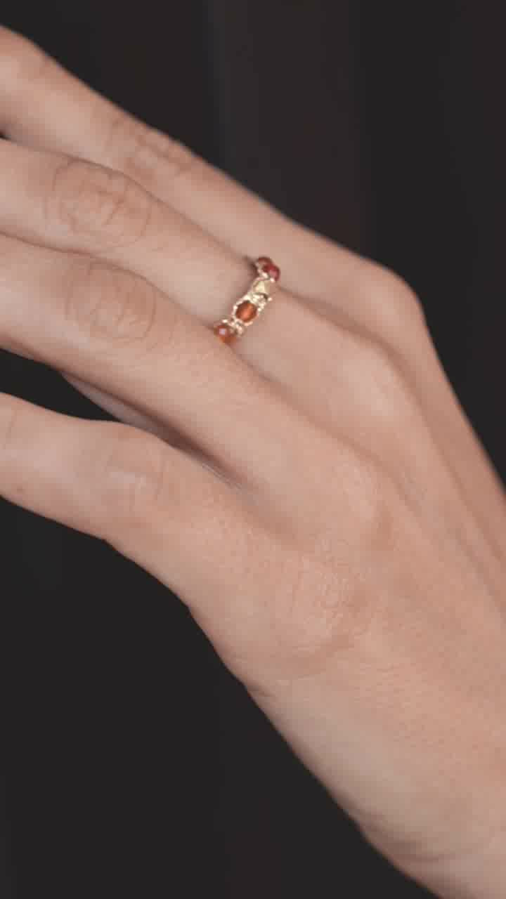 Carnelian From Brazil Rings | Gold