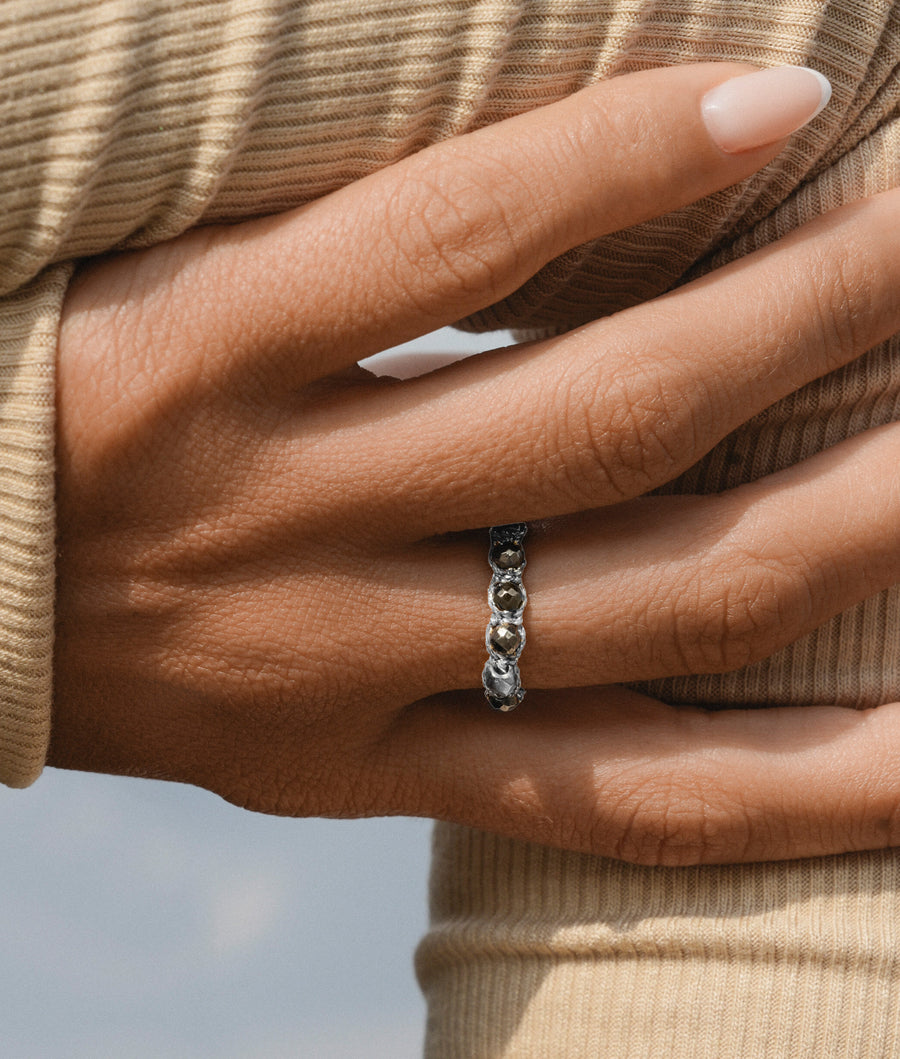 Pyrite Vintage Rings | Silver