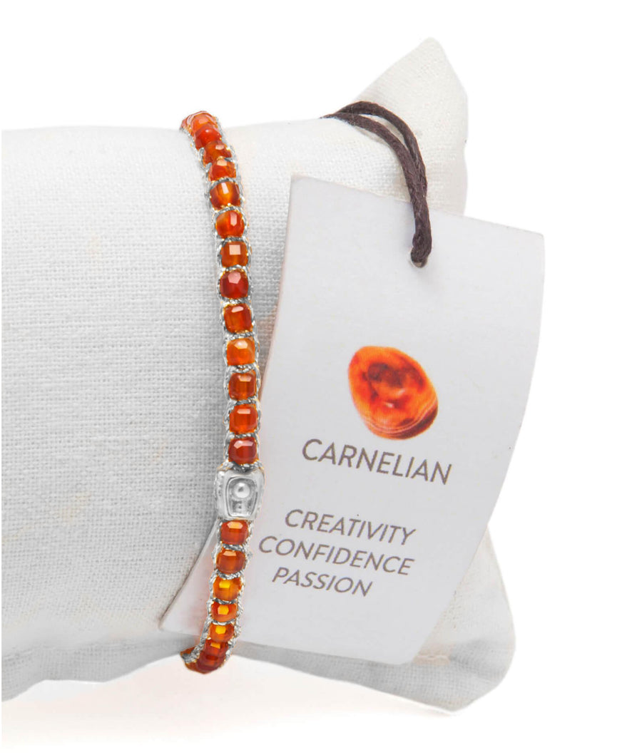 Carnelian from Mozambique Bracelet | Silver