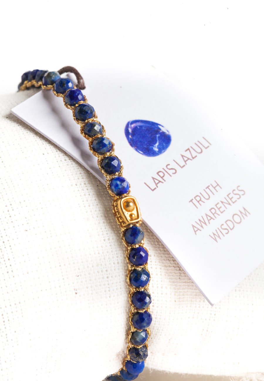 Gelang Lapis Lazuli | emas