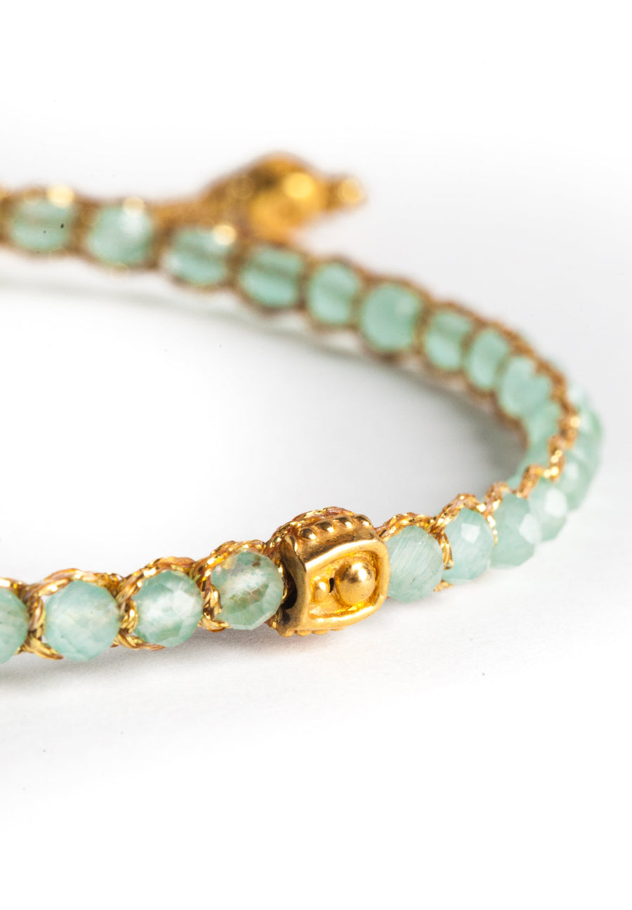 Chalcedony Bracelet | Gold