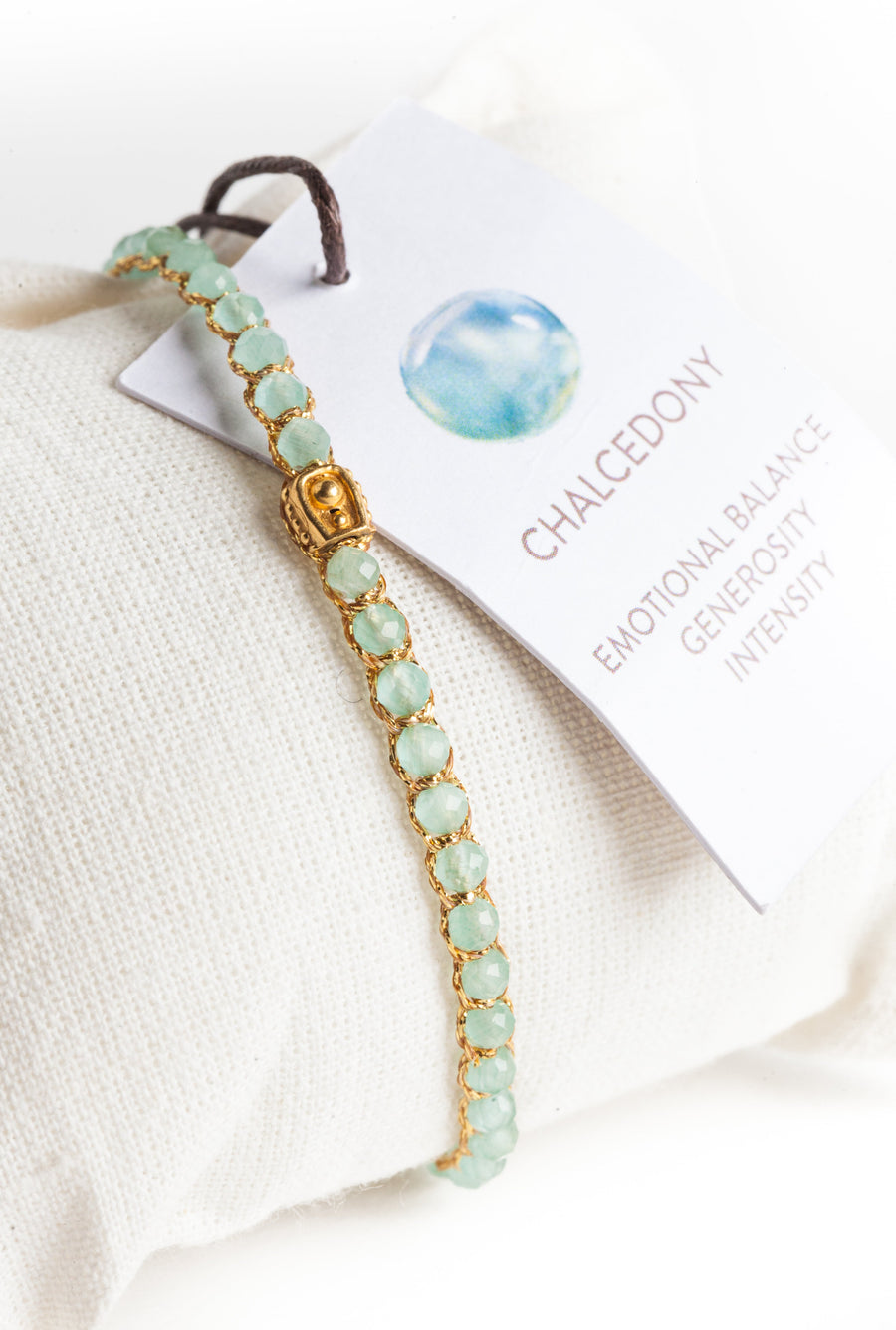 Chalcedony Bracelet | Gold