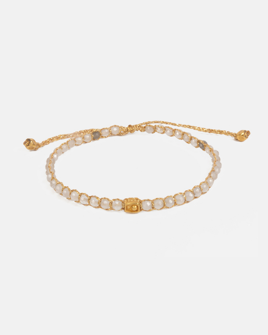 Clear Rutilated Quartz from Brazil Bracelet | Gold