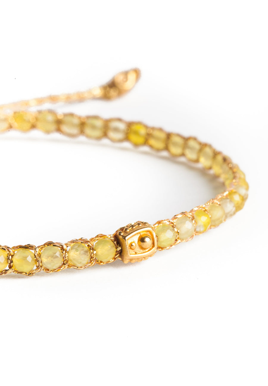 Yellow Calcite Bracelet | Gold