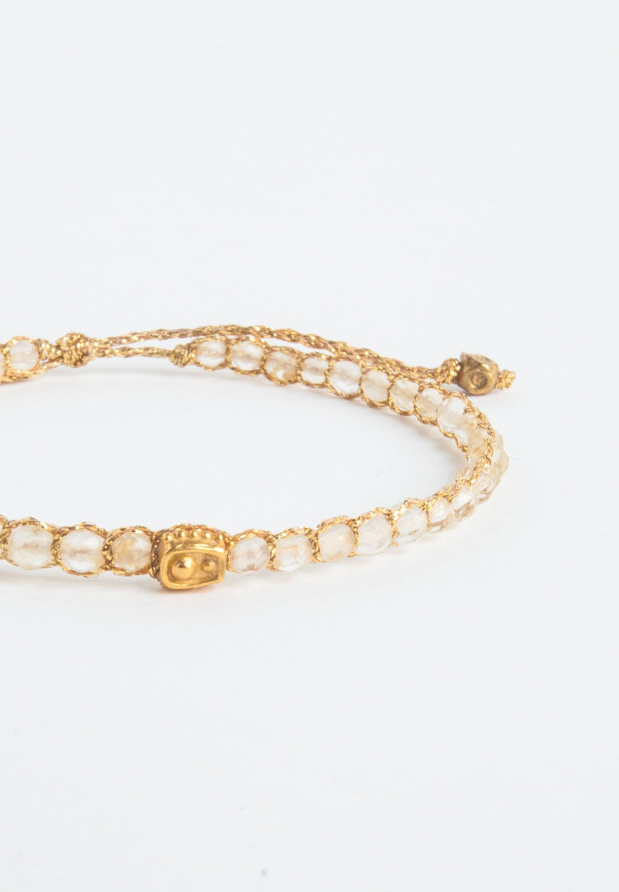 Lemon Quartz Bracelet | Gold