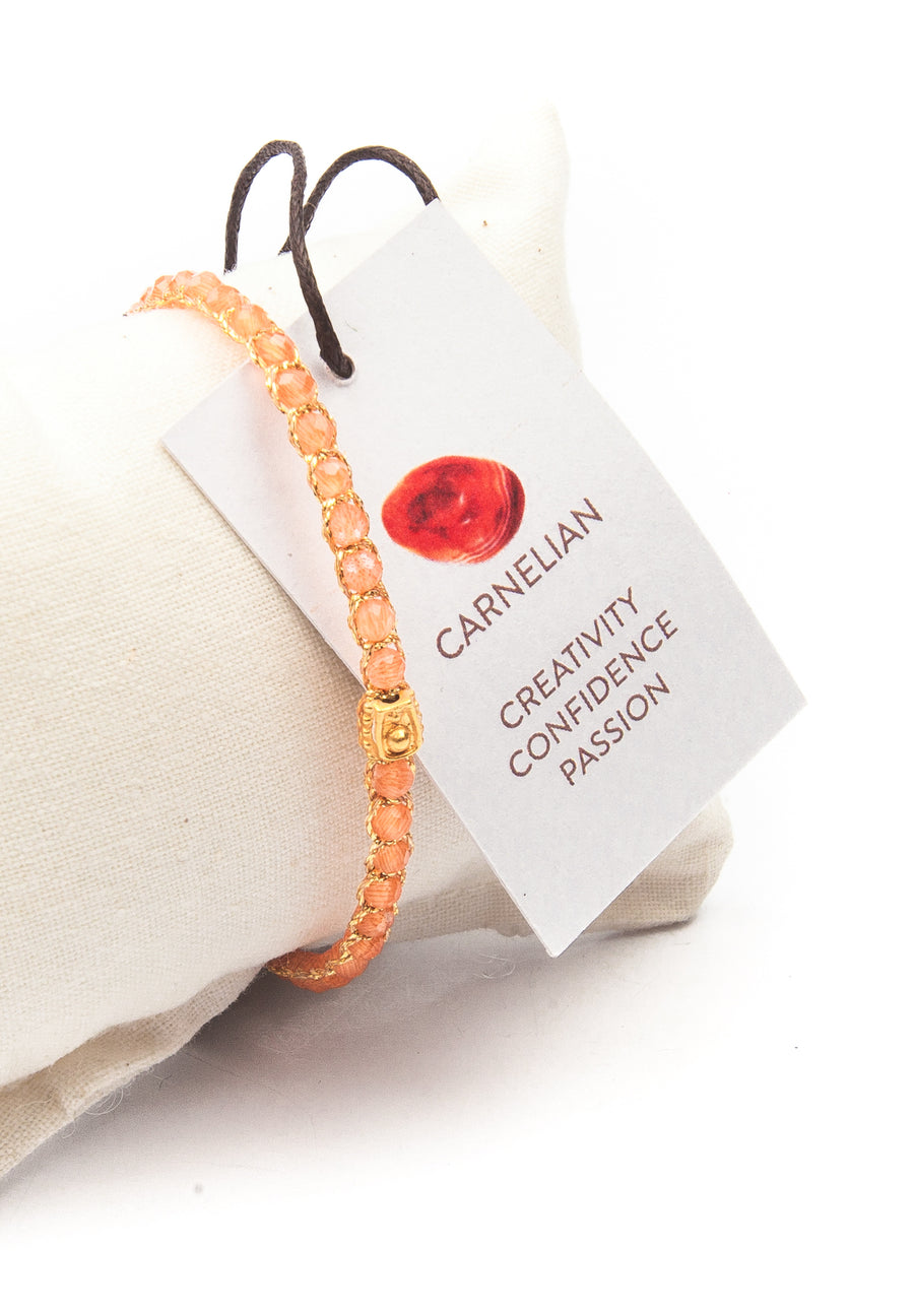 Gelang Carnelian Ringan | emas