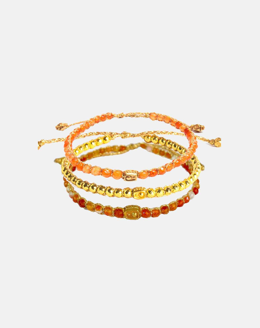 Sacrum Chakra Stack Bracelets | Gold - Samapura Jewelry