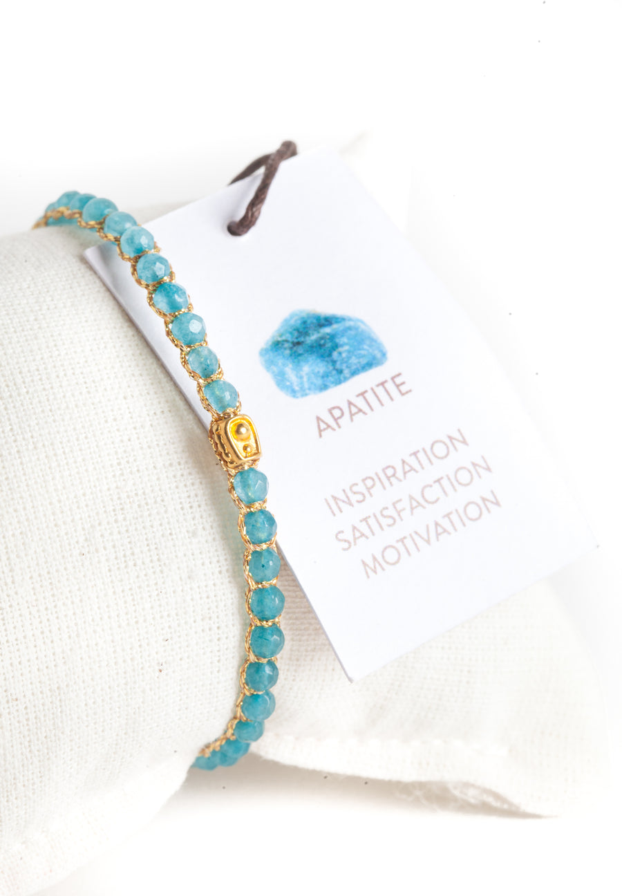 Apatite  Bracelet | Gold