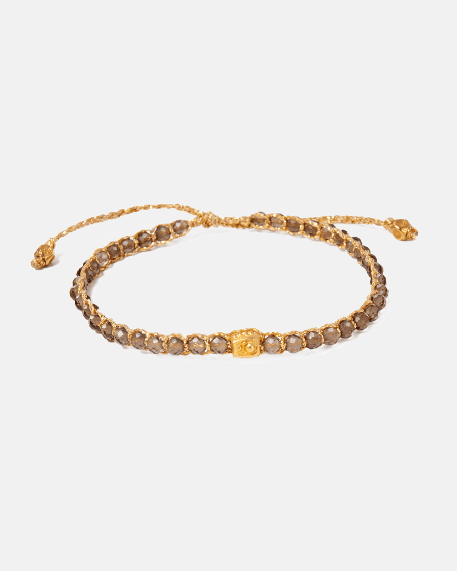 Smoky Quartz Bracelet | Gold - Samapura Jewelry