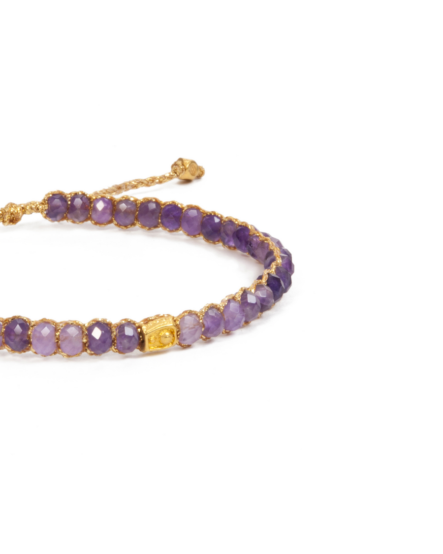 Amethyst From Brazil Bracelet | Gold