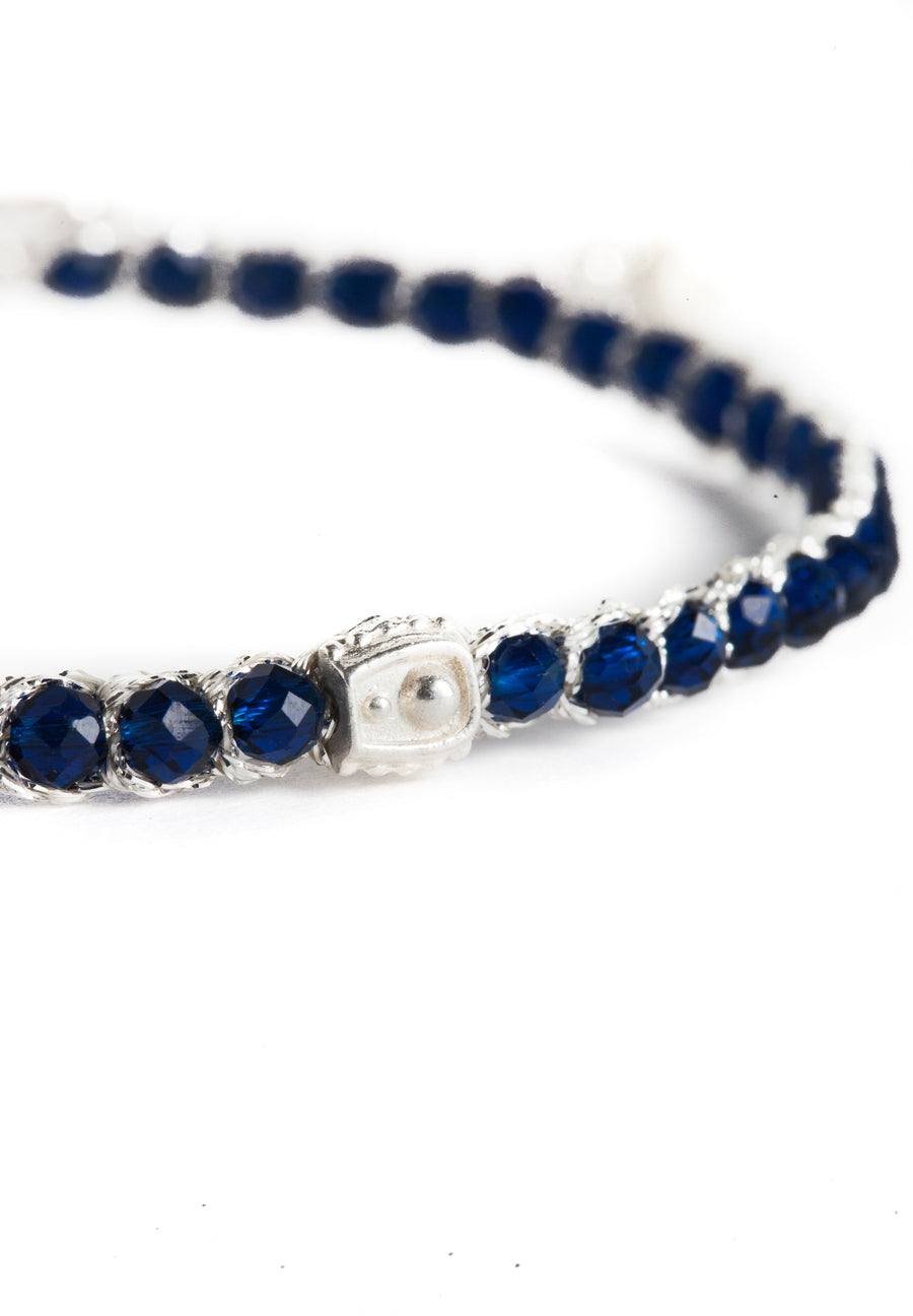 Gelang Spinel Biru | Perak