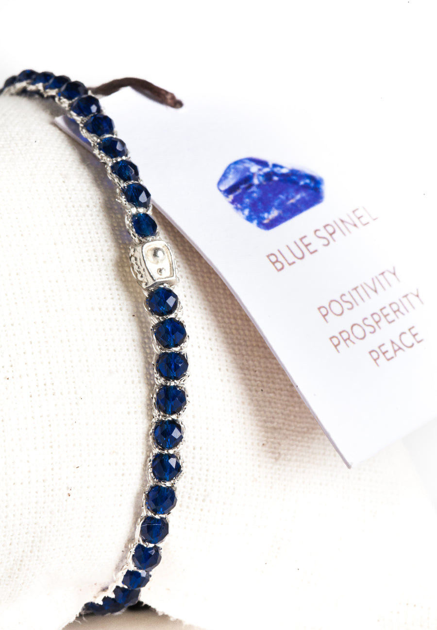 Blue Spinel  Bracelet | Silver