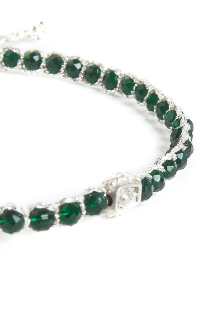 Green Spinel Bracelet | Silver