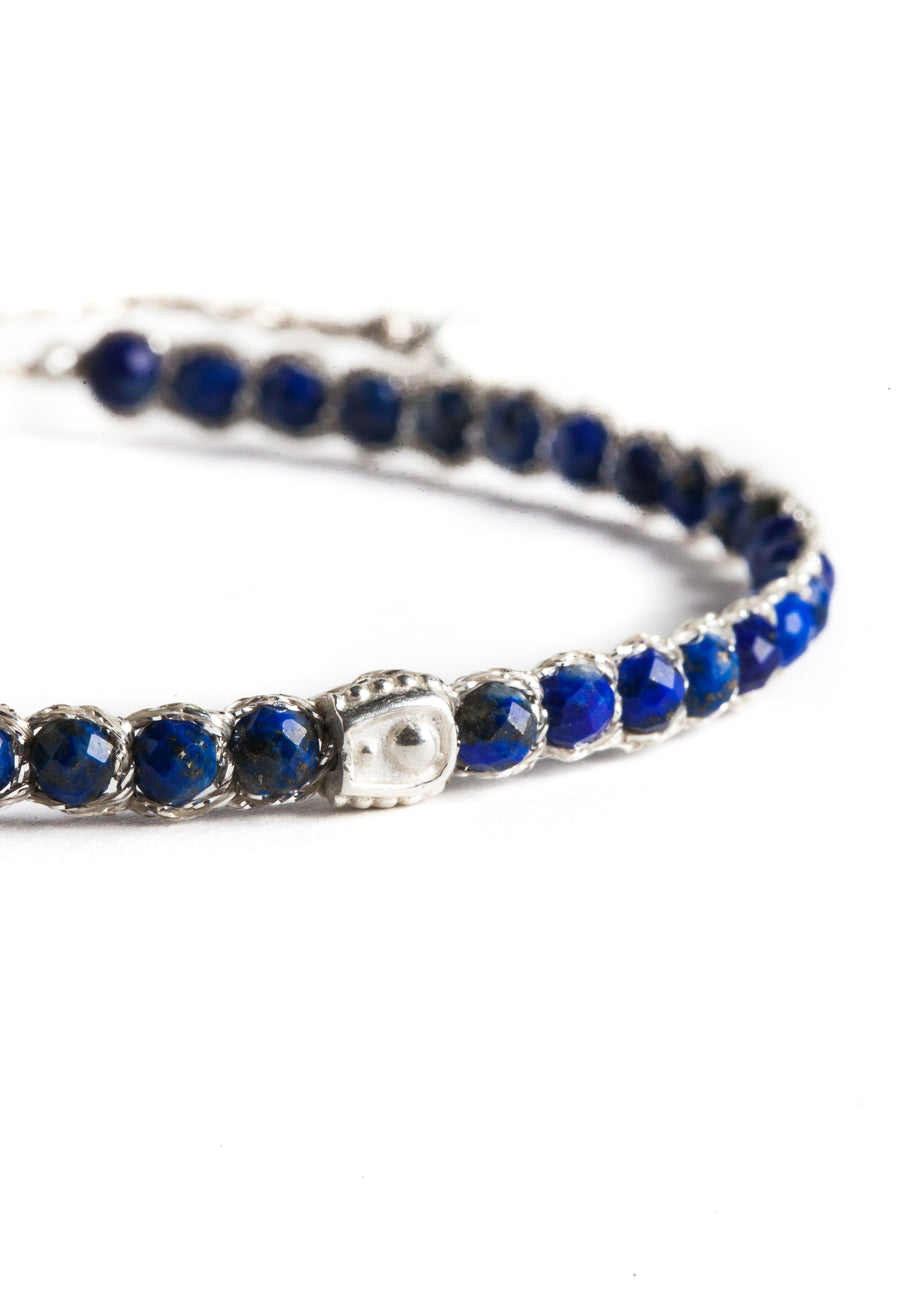 Gelang Lapis Lazuli | Perak