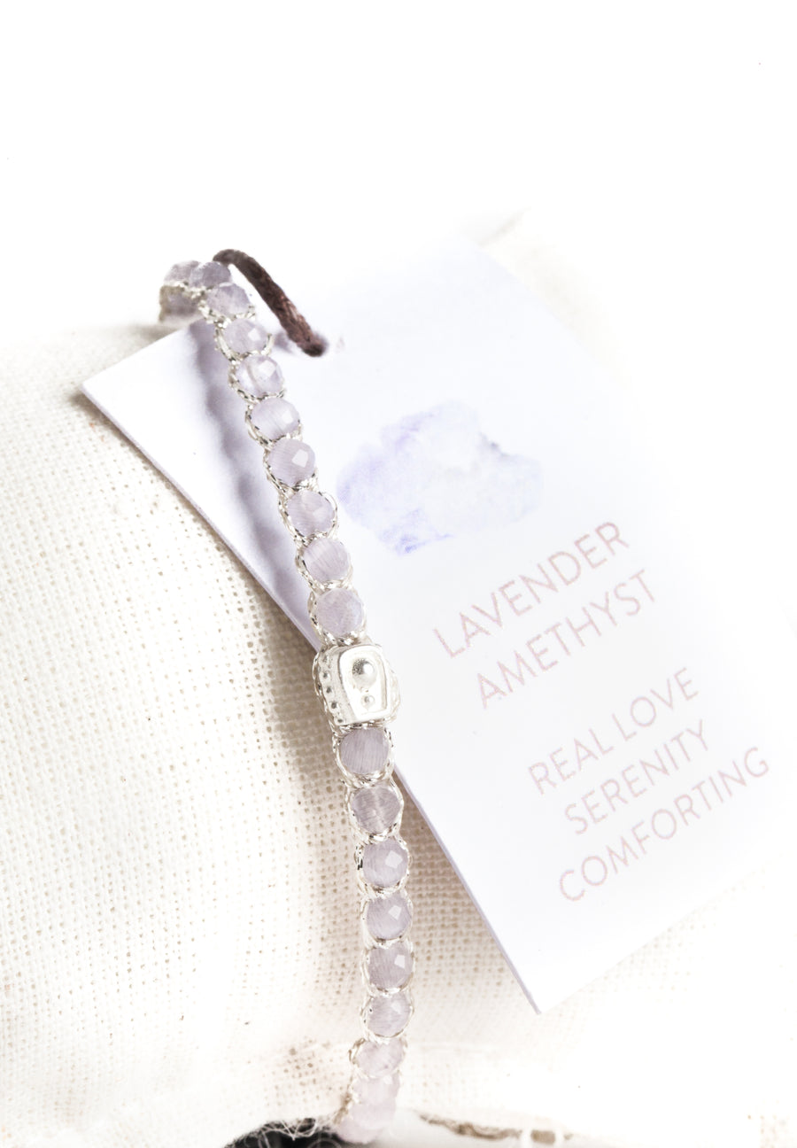 Lavender Amethyst from Zambia Bracelet | Silver