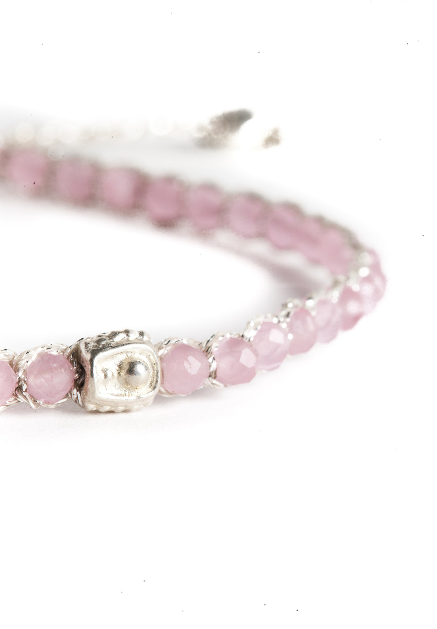 Pink Tourmaline from Mozambique Bracelet | Silver