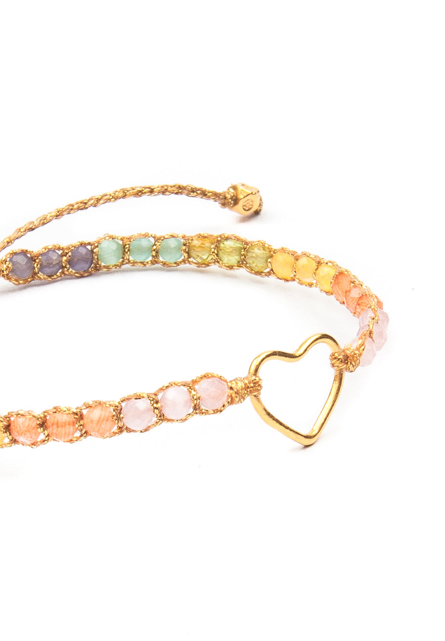 Gelang Rainbow Pastel | Hati