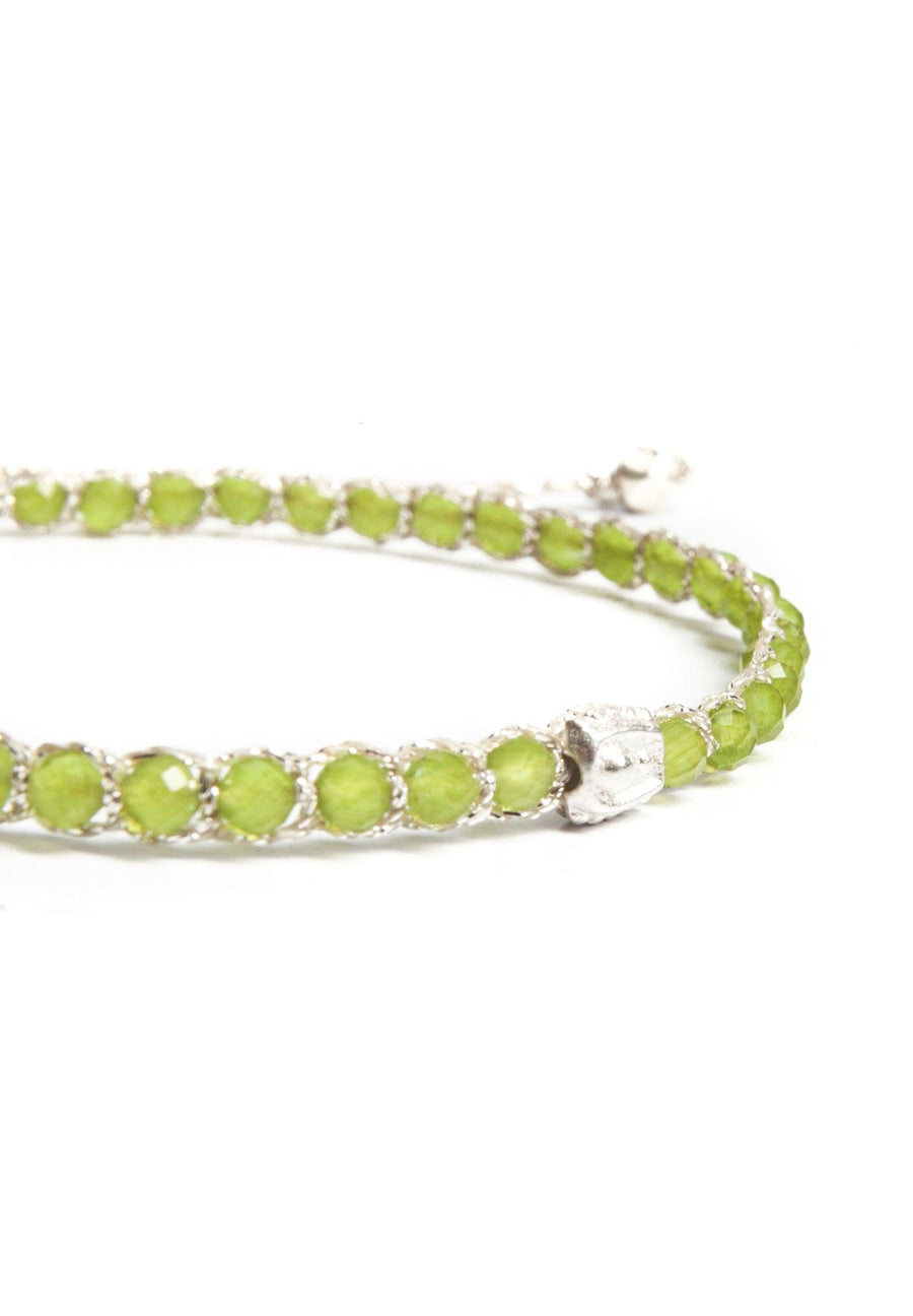 Peridot Bracelet | Silver - Samapura Jewelry