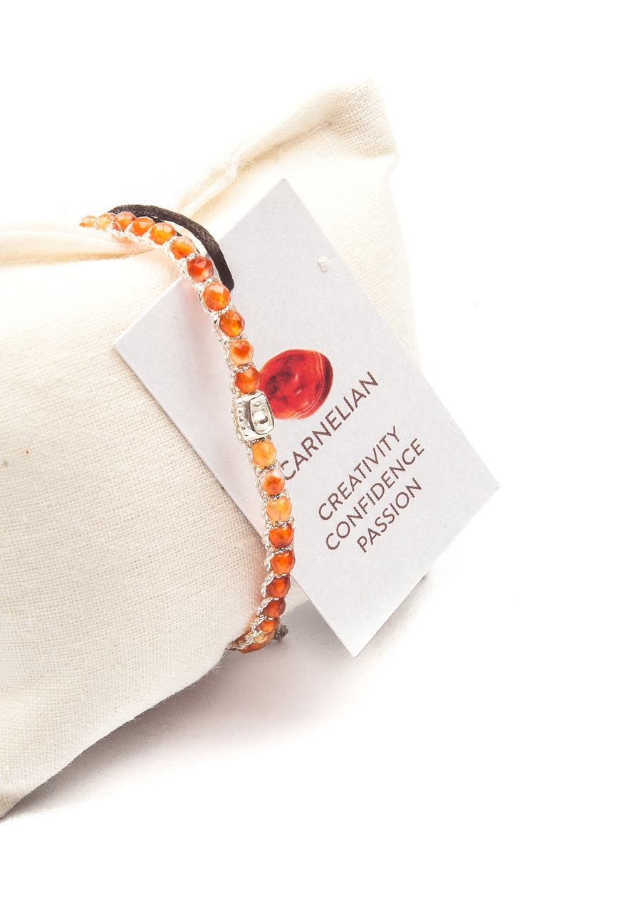 Gelang Carnelian Dari Brazil | Perak