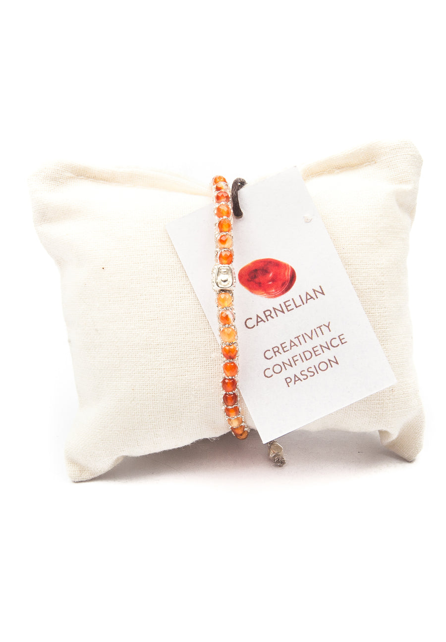 Carnelian From Brazil Bracelet | Silver