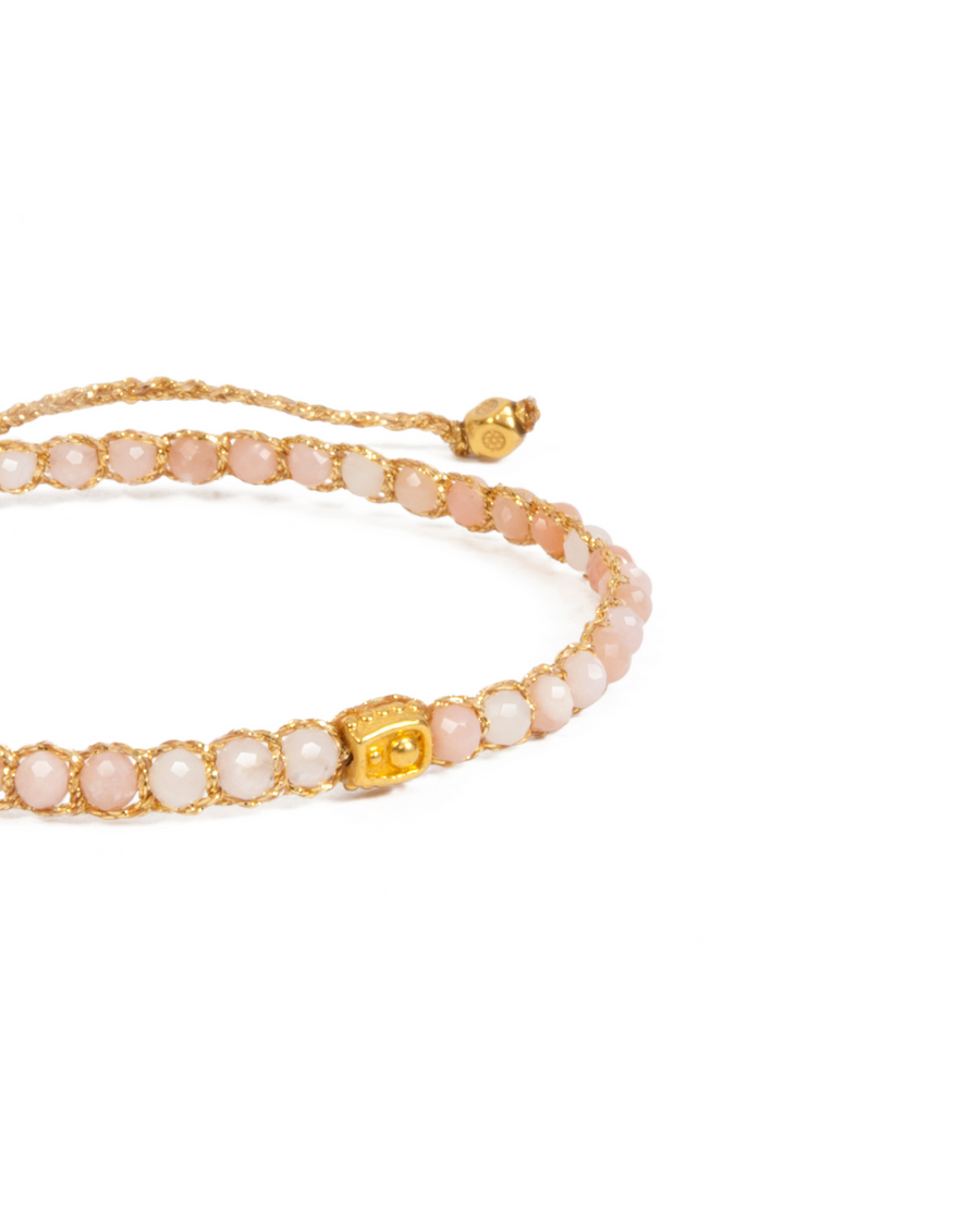 Pink Opal Bracelet | Gold