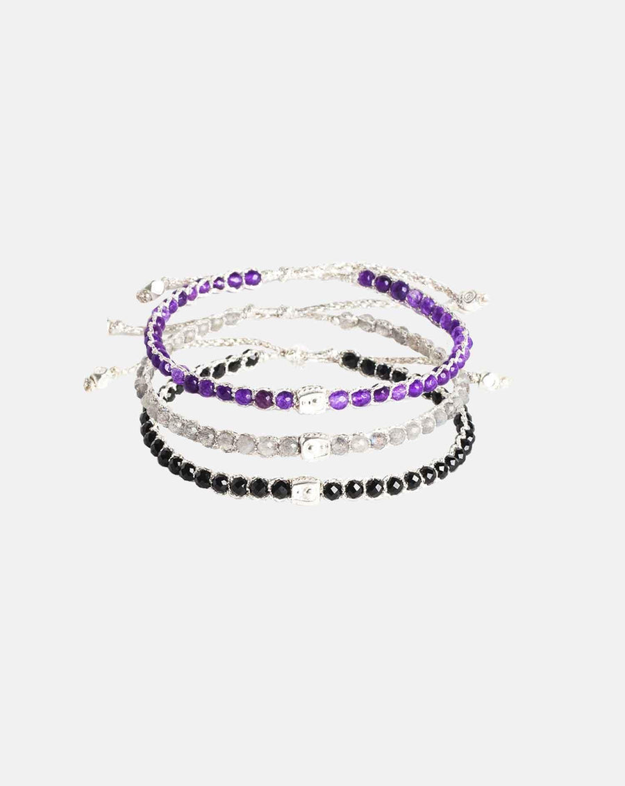 Galaxy Stack Bracelets | Silver - Samapura Jewelry