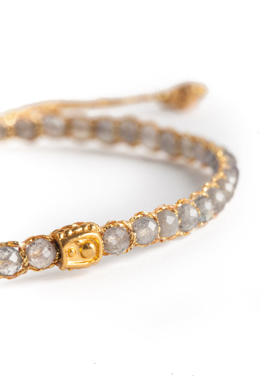 Labradorite Bracelet | Gold