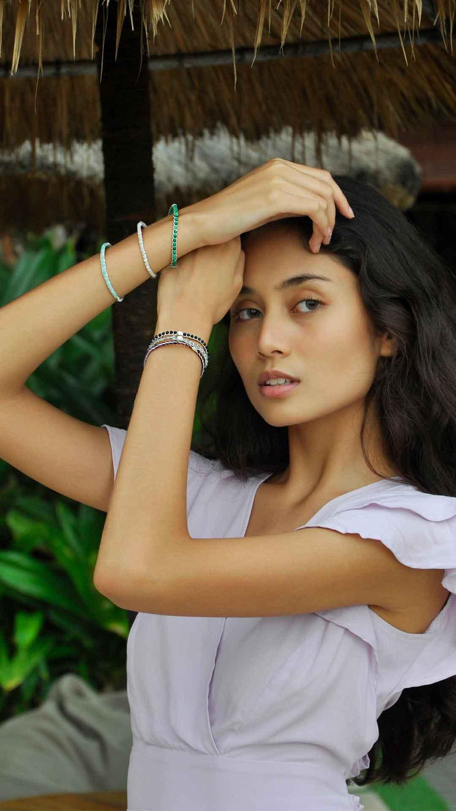 Garden Stack Bracelets | Silver - Samapura Jewelry