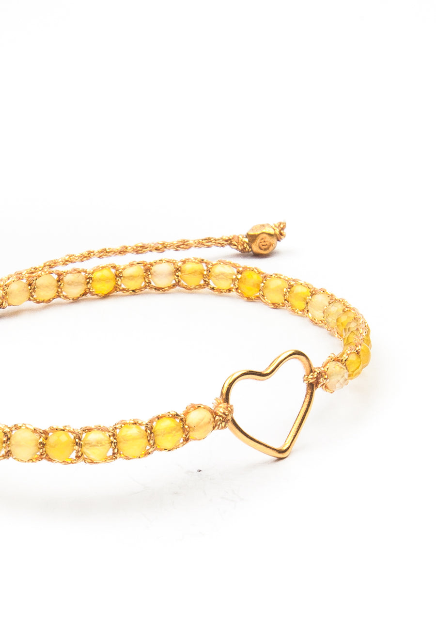 Hati Gelang Citrine | emas