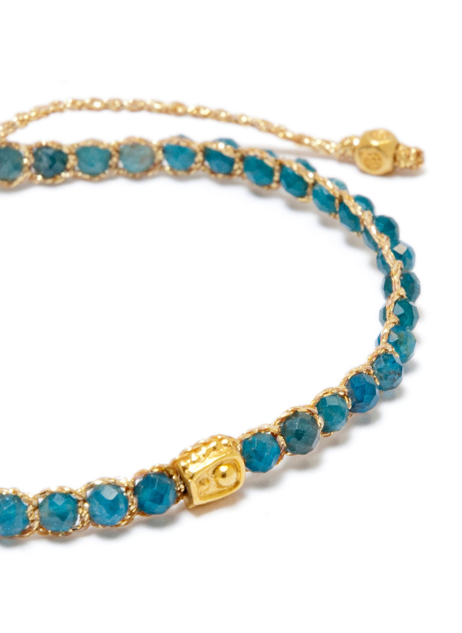 Apatite from Brazil Bracelet | Gold