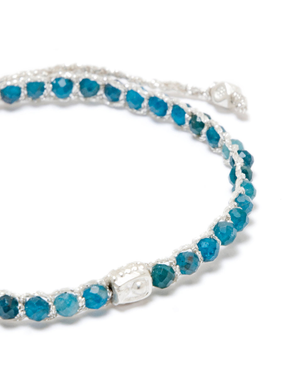 Apatite from Brazil Bracelet | Silver