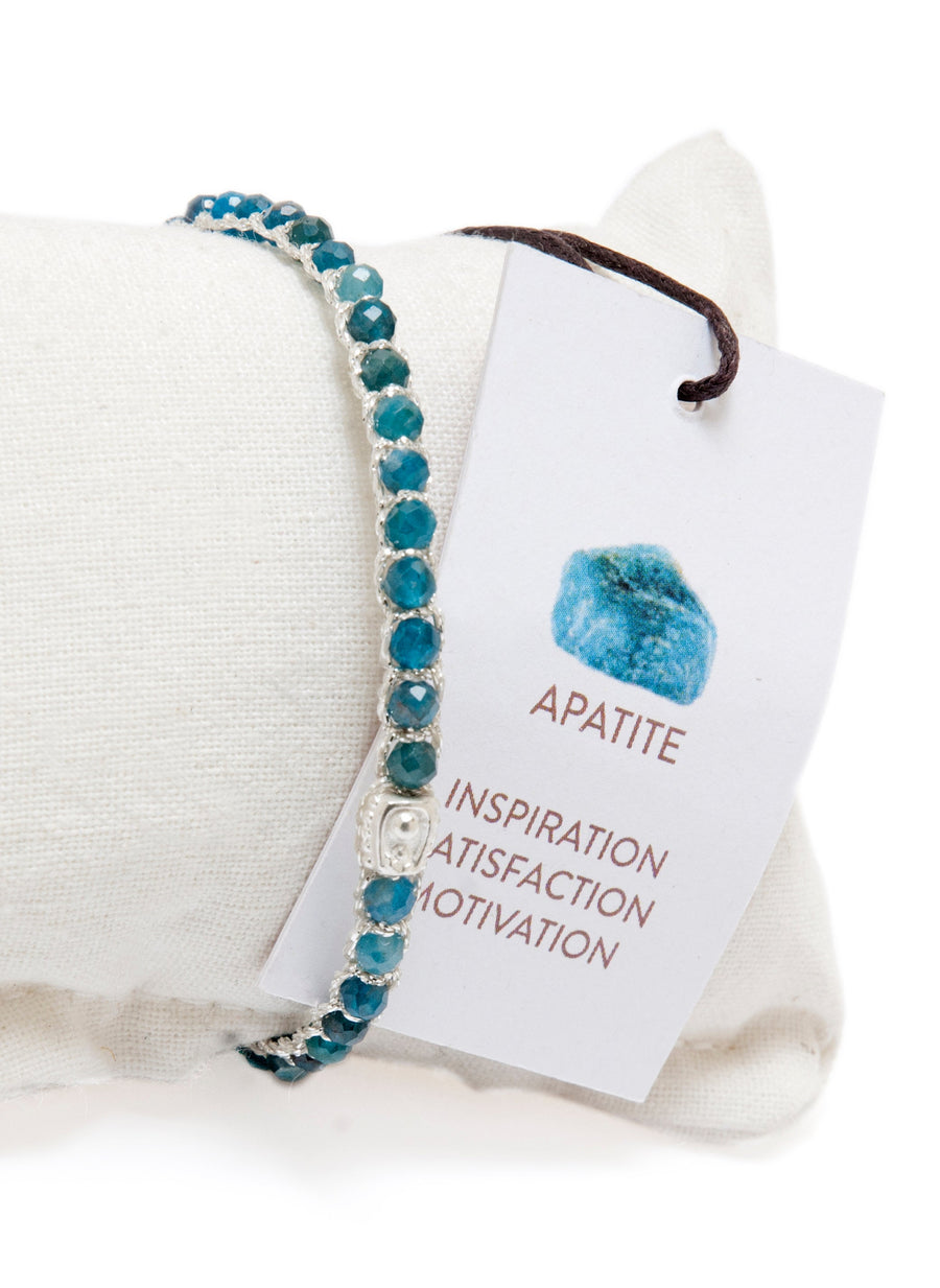 Apatite from Brazil Bracelet | Silver