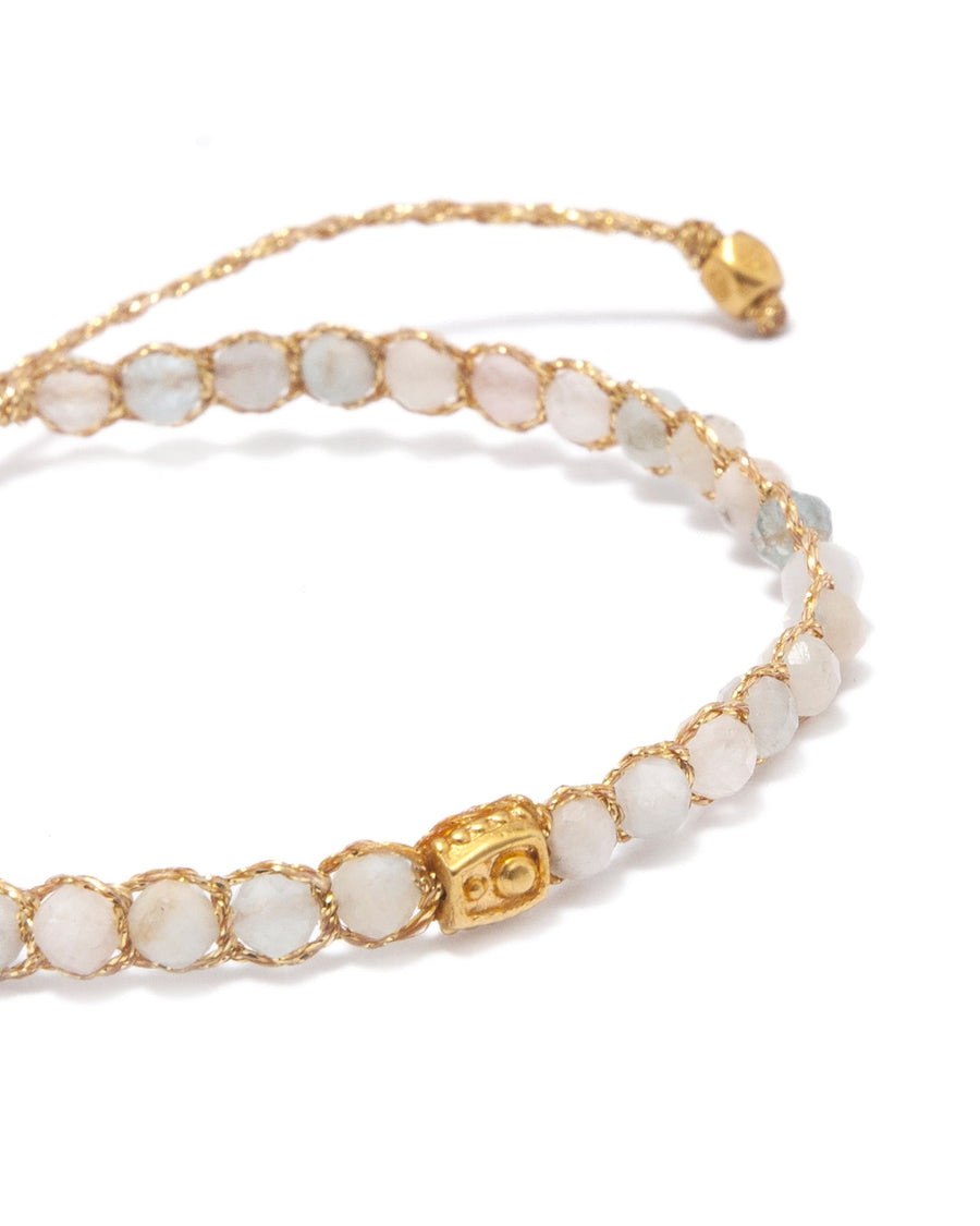 Aquamarine Pakistan Bracelet | Gold