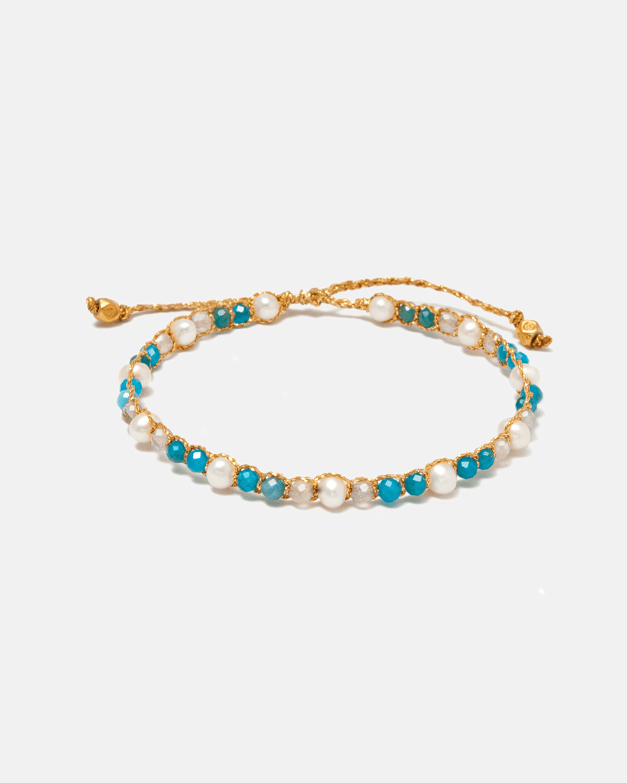 Fresh Water Pearl & Gemstone Bracelet | Temptation - Samapura Jewelry