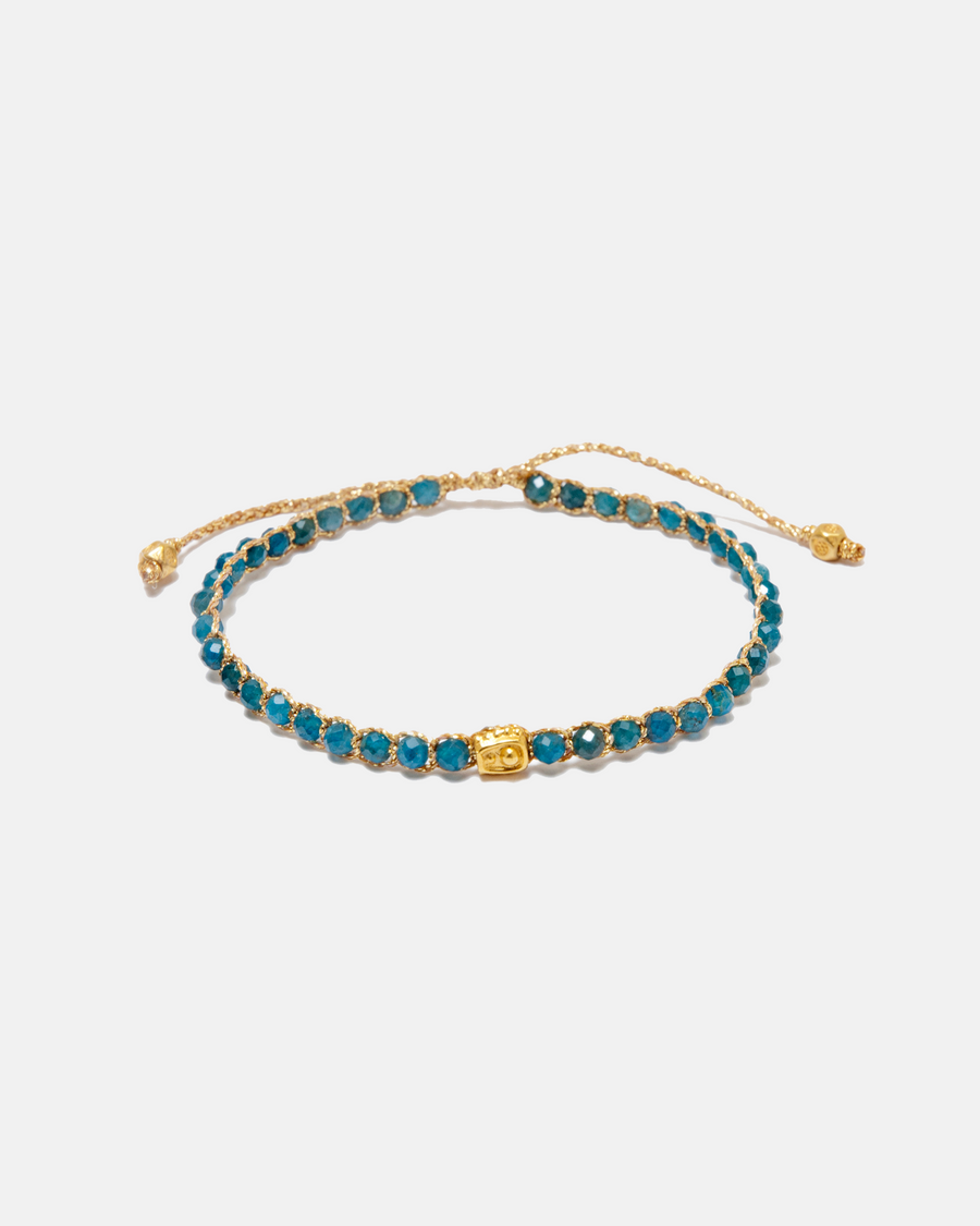 Apatite from Brazil Bracelet | Gold