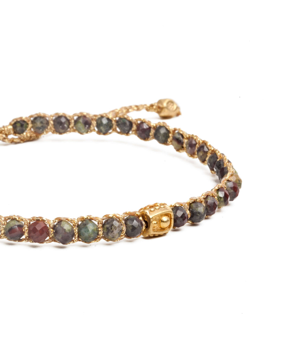 Bloodstone Bracelet | Gold