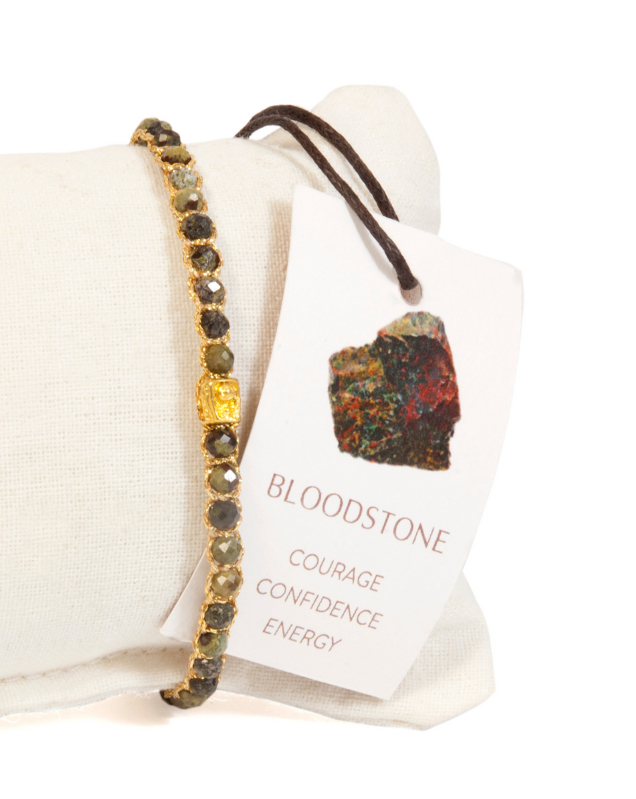 Bloodstone Bracelet | Gold