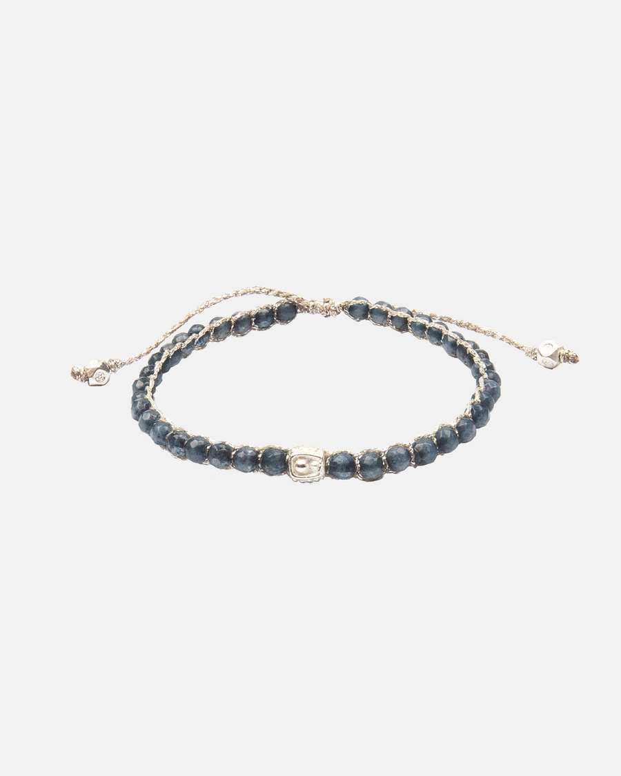 Blue Aventurine Bracelet | Silver