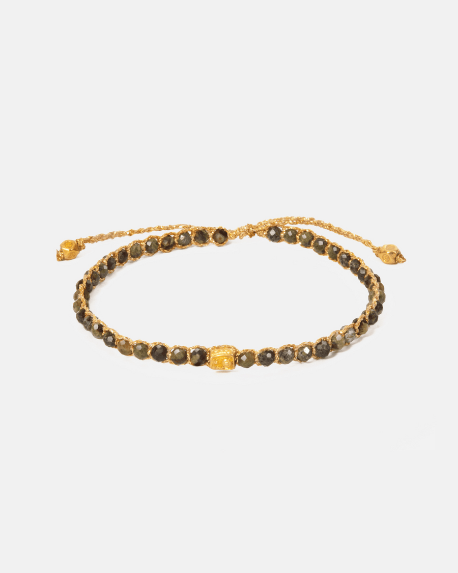 Bloodstone Bracelet | Gold