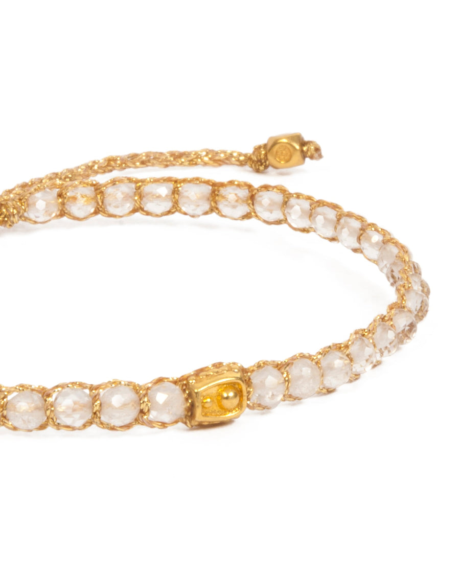 Clear Quartz Bracelet | Gold