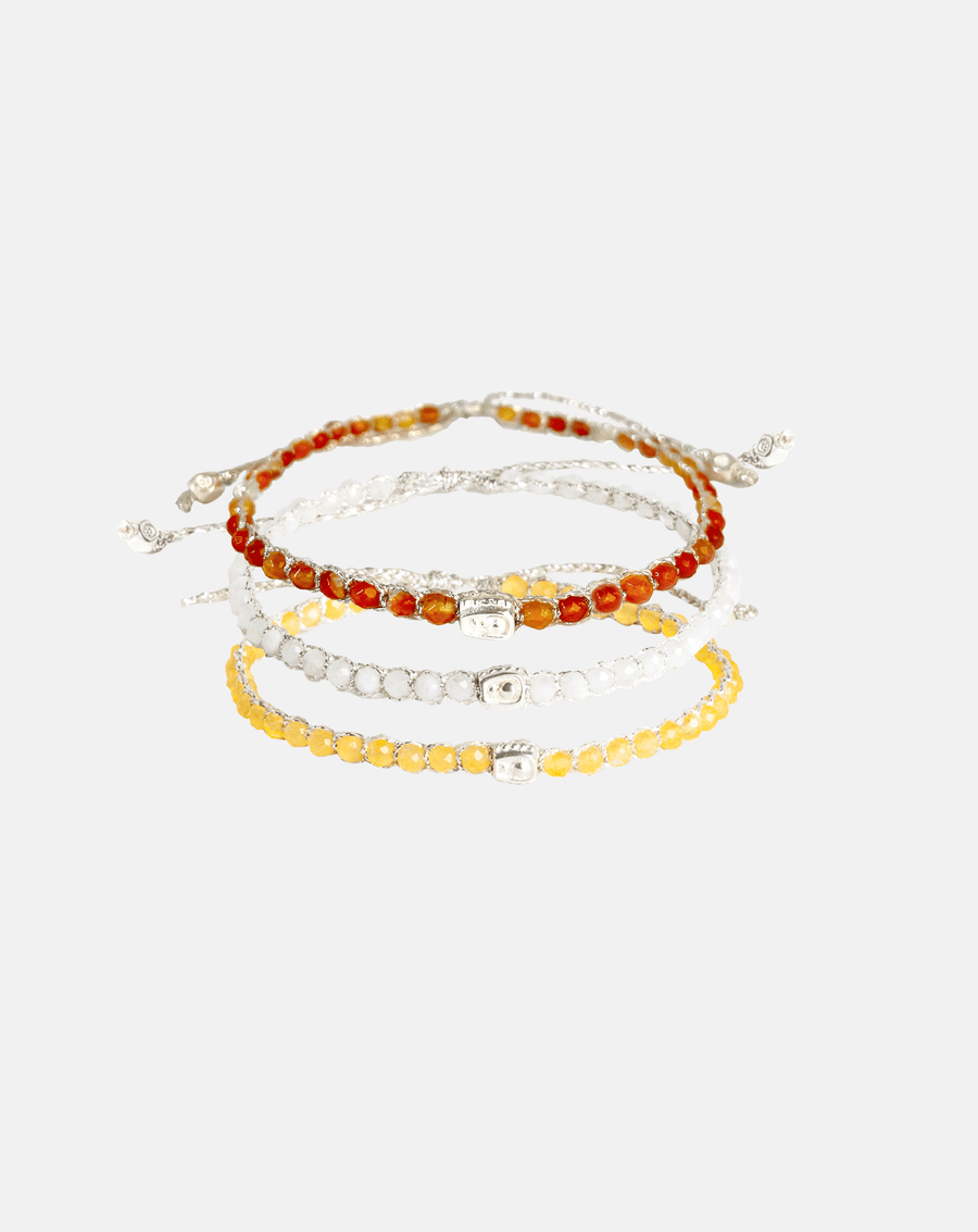 Cancer Stack Bracelet | Silver - Samapura Jewelry
