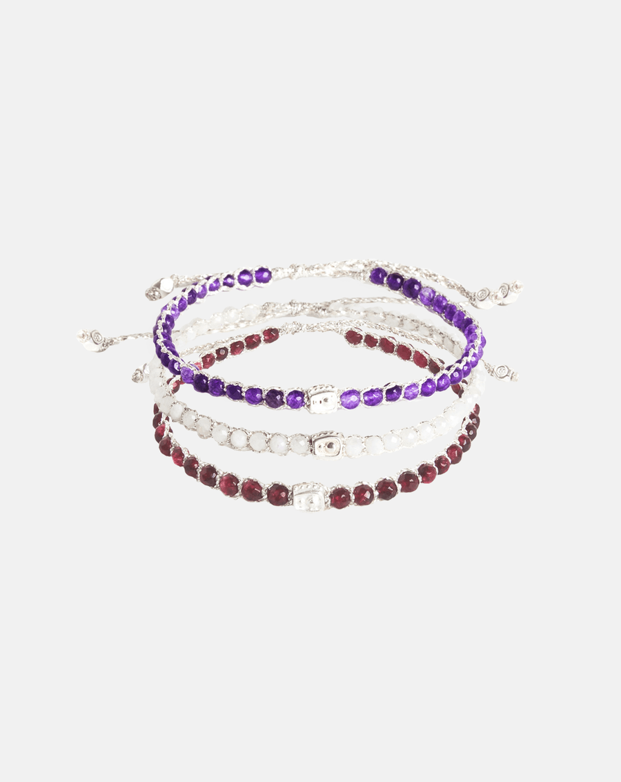 Capricorn Stack Bracelets | Silver - Samapura Jewelry
