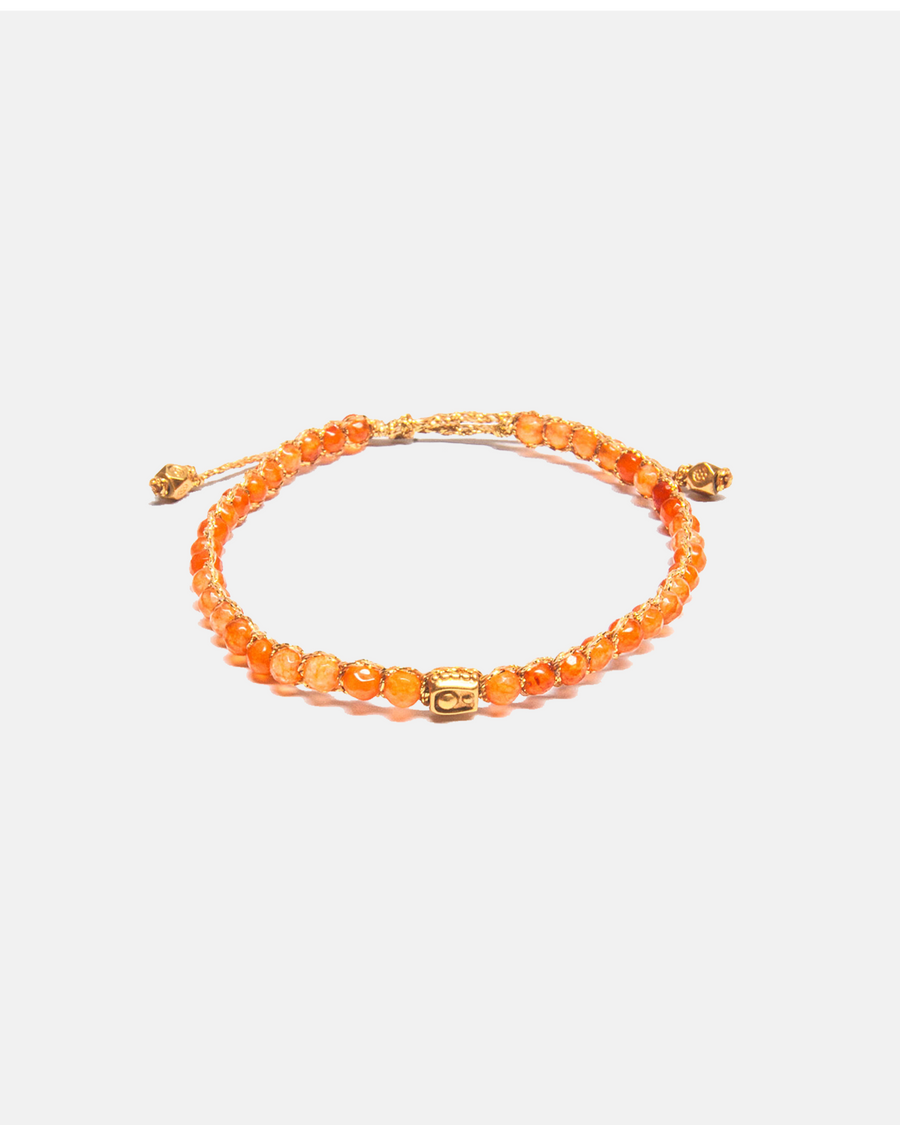 Light Carnelian Bracelet | Gold