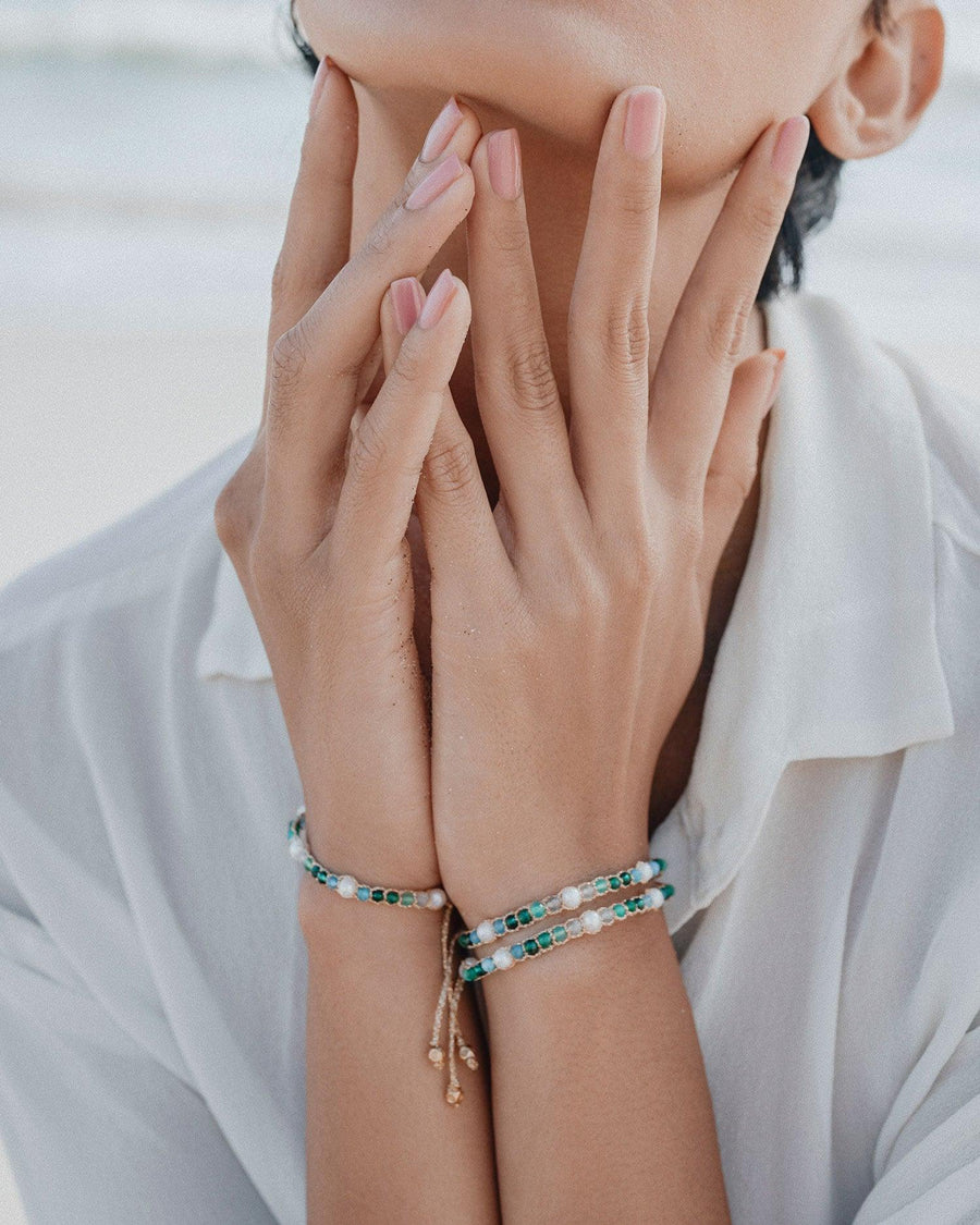 Fresh Water Pearl & Gemstone Bracelet | Symphony - Samapura Jewelry