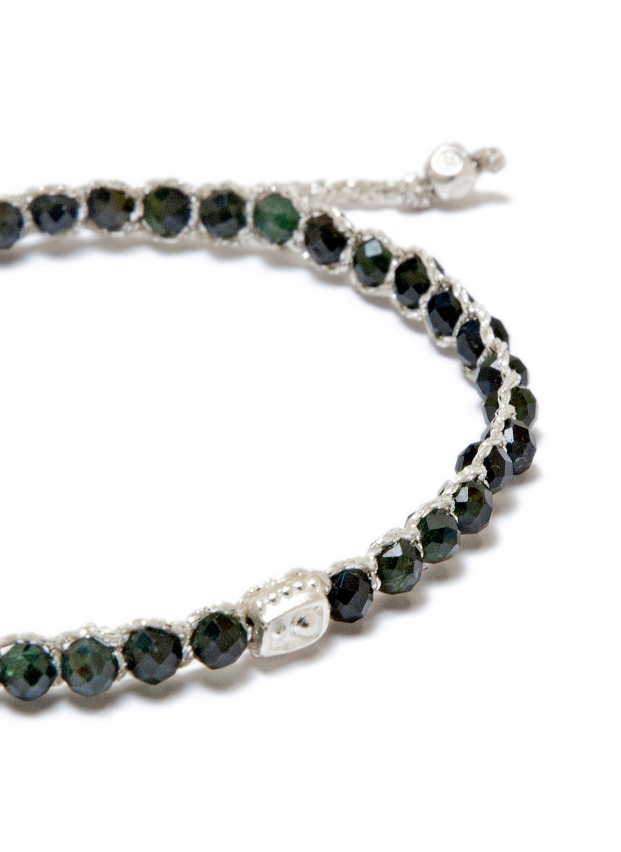 Dark Green Aventurine Bracelet | Silver