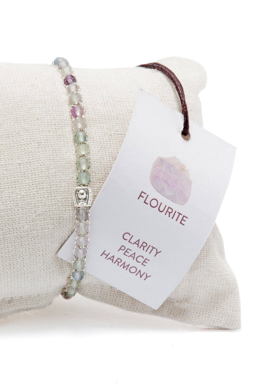 Fluorite Bracelet | Silver