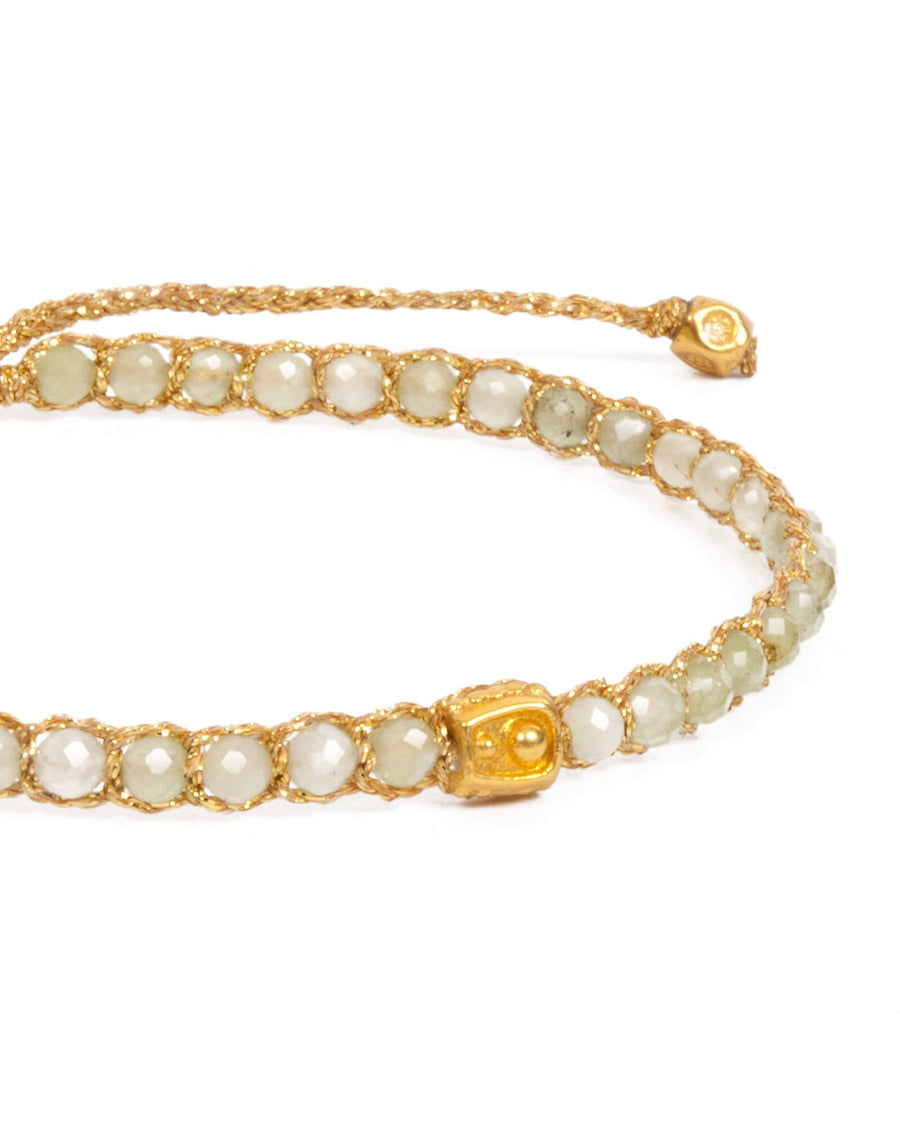 Green Apatite Bracelet | Gold