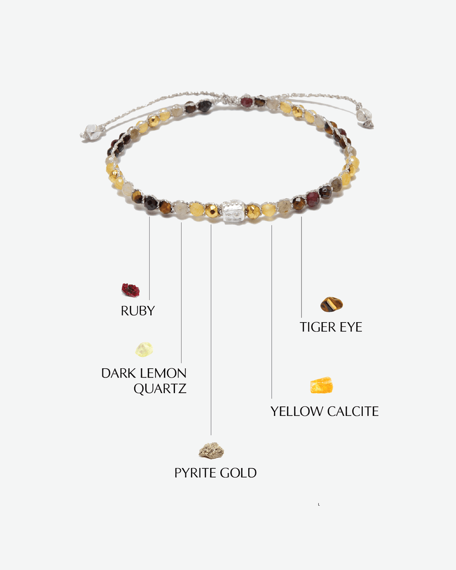 Ombre Golden Hour Bracelet | Silver - Samapura Jewelry