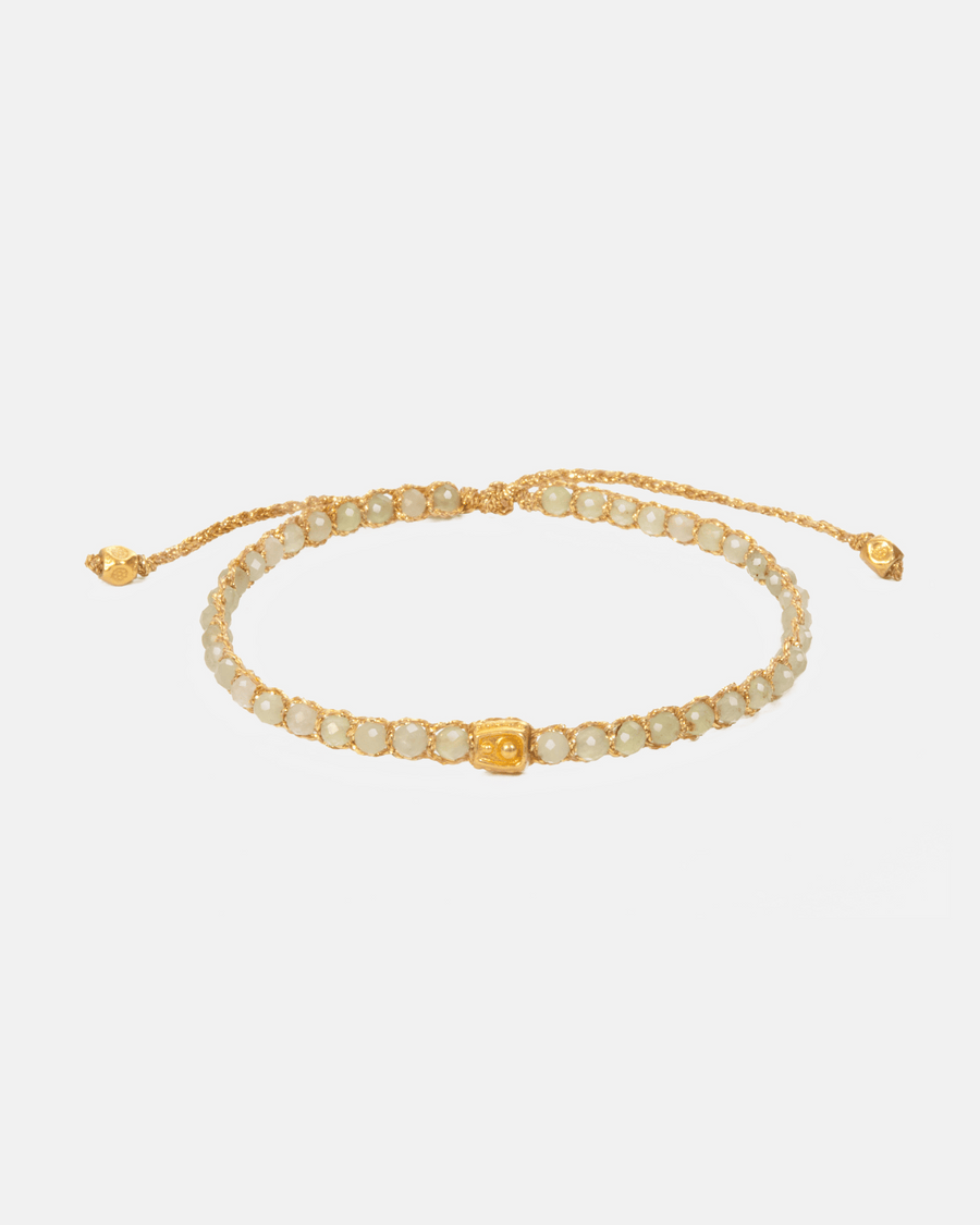 Green Apatite Bracelet | Gold